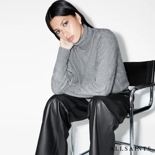 【ALLSAINTS】REBEL 喀什米爾羊毛上衣Grey Melange W038KB(常規版型)