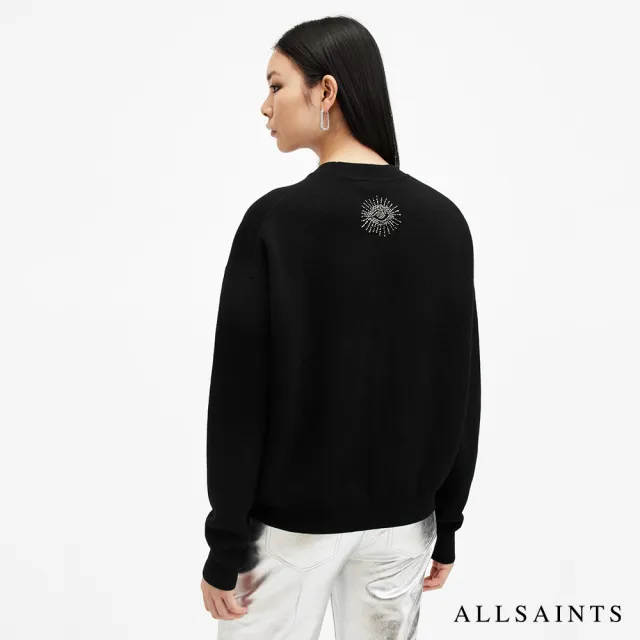 【ALLSAINTS】SERPENT 羊毛針織上衣Black W122KB(常規版型)
