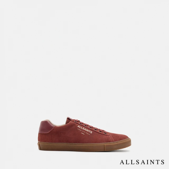 ALLSAINTS UNDERGROUND 麂皮低筒鞋WINEHOUSE RED M078FB(男款)