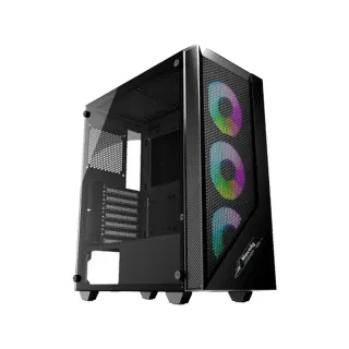 【技嘉平台】R7八核GeForce RTX 3050{黑蝕龍J14B}電競電腦(R7-7700/A620/16G D5/500G)