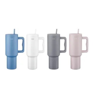 【KINYO】帶手把不鏽鋼真空冰壩杯1.2L(KIM-3025 保溫 保冰)