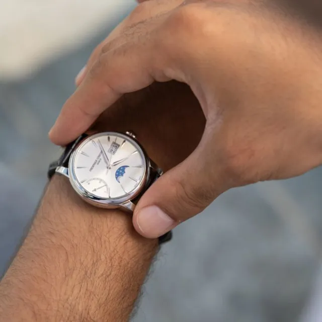【CONSTANT 康斯登】Manufacture系列 自製機芯大日期動力儲存月相顯示/40mm(FC-735S3H6)