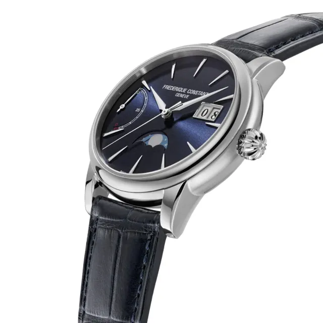 【CONSTANT 康斯登】Manufacture系列 自製機芯大日期動力儲存月相顯示/40mm(FC-735N3H6)