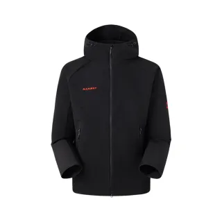 【Mammut 長毛象】Macun 2.0 SO Hooded Jkt AF Classic 經典刺繡款-防潑水軟殼連帽外套 男款 #1011-02420