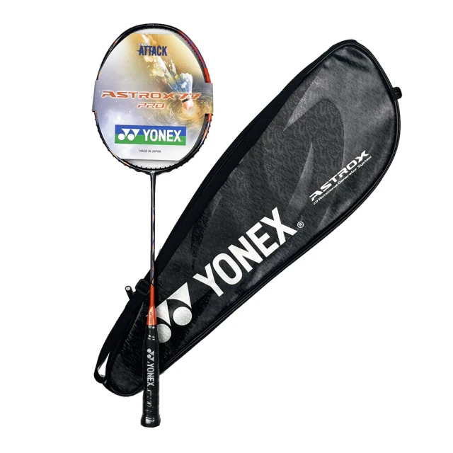 YONEXYONEX 安洗瑩攻擊拍ASTROX77PRO日本製羽球拍濃橘x黑(ASTROX77PRO)