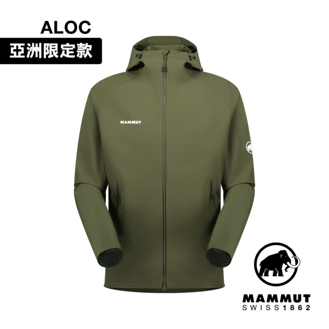 Mammut 長毛象 Macun 2.0 SO Hooded Jacket AF Men 日系防潑水軟殼連帽外套 深沼澤綠 男款 #1011-00792