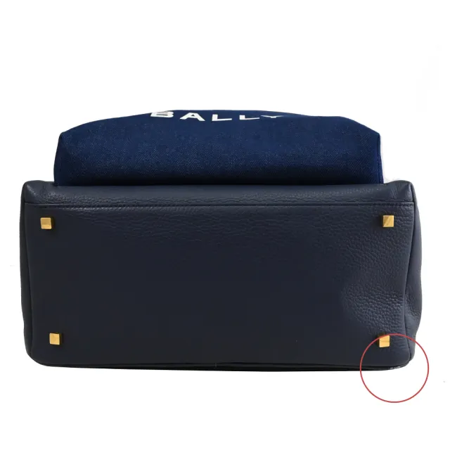 【BALLY】簡約燙印LOGO帆布大旅用包商務包後背包(全新福利品)