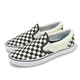 【VANS】懶人鞋 Comfycush Slip On 男鞋 女鞋 黑 白 棋盤格 帆布 休閒鞋(VN0A3WMDVO4)