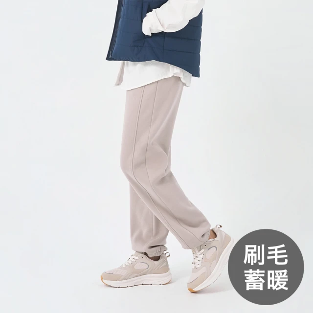 GIORDANO 佐丹奴 男女裝 素色束口褲 刷毛蓄暖系列( GIORDANO 佐丹奴 男女裝 素色束口褲 刷毛蓄暖系列(多色任選)