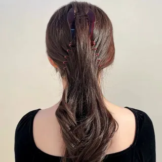 【INES】盤髮馬尾扣 盤髮工具/韓國設計優雅氣質盤髮馬尾扣 盤髮工具(2色任選)
