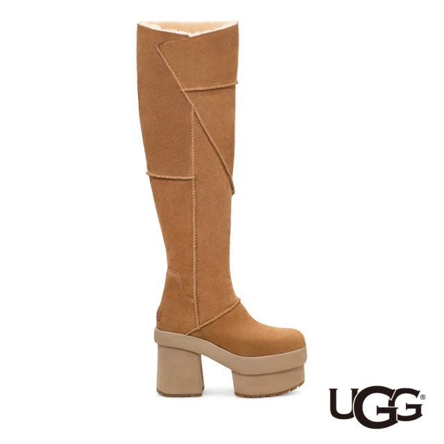 UGG 雙11-女鞋/靴子/真皮雪靴/厚底靴/New Heights Platform Xtra(栗子棕-UG1157911CHE)