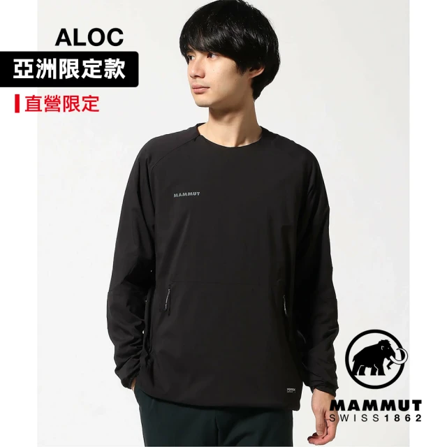 Mammut 長毛象 Seon IN Crew Neck AF 日系防風保暖長袖上衣 中性款 黑色 #1013-03340