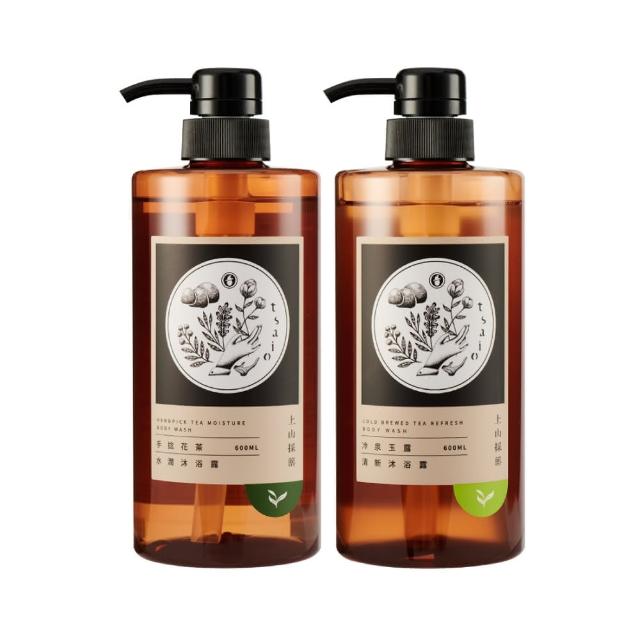 【tsaio 上山採藥】2入組-台灣茶系列沐浴600ml(任選/冷泉玉露/手捻花/國寶茶/烏龍茶)