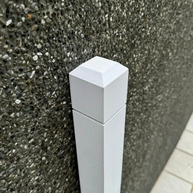 【沃克嚴選】塑木中空柱子-白色 6x6x84cm 1入
