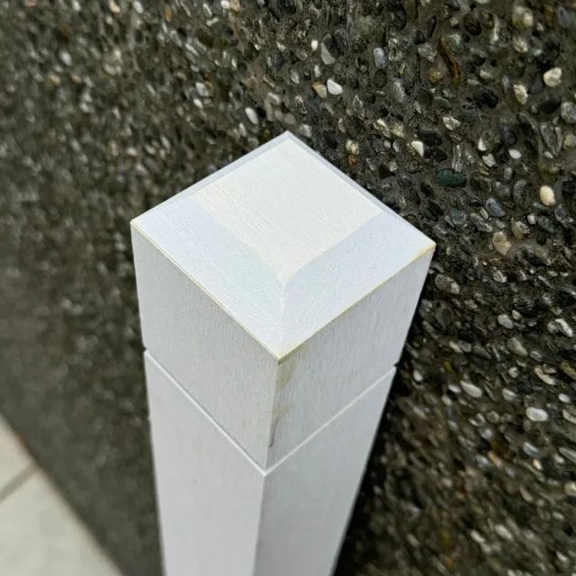 【沃克嚴選】塑木中空柱子-白色 6x6x84cm 1入