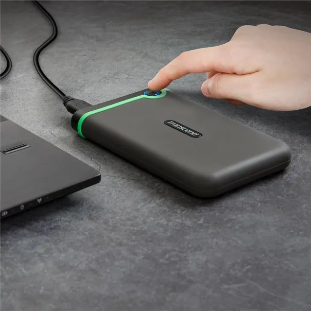 【Transcend 創見】StoreJet 25M3 4TB 軍規防震 2.5吋行動硬碟--鐵灰色(TS4TSJ25M3S 新舊包裝隨機出貨)