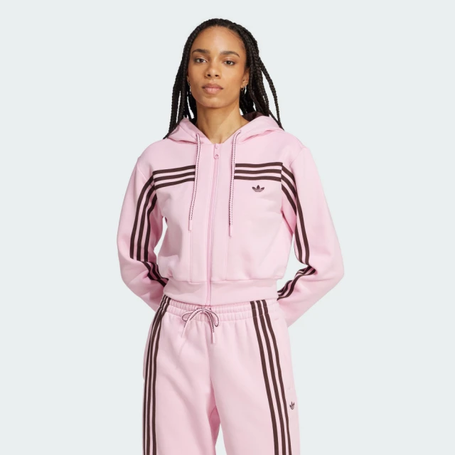 adidas 愛迪達 短版連帽外套 女 - Originals JN7665