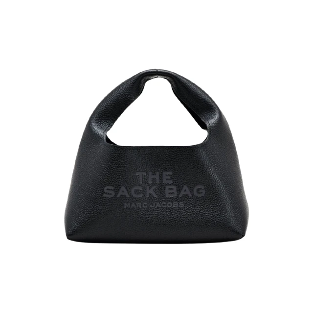 MARC JACOBS 馬克賈伯 荔枝牛皮 黑色 mini sack bag(手提子母包)