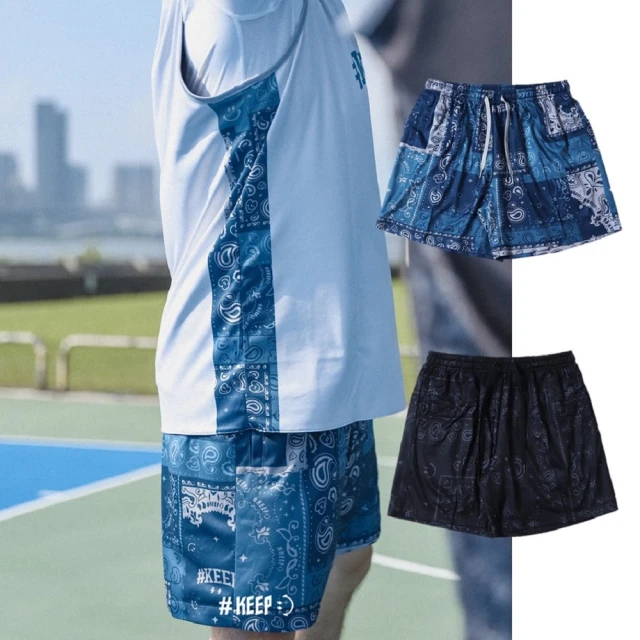 #KEEP PAISLEY SHORTS /變形蟲圖騰短褲(KS123)