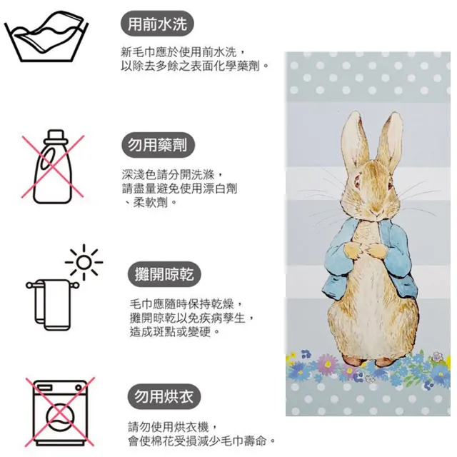 【PETER RABBIT 比得兔】6入深色方格質感方巾(FZ-DC1402PR)