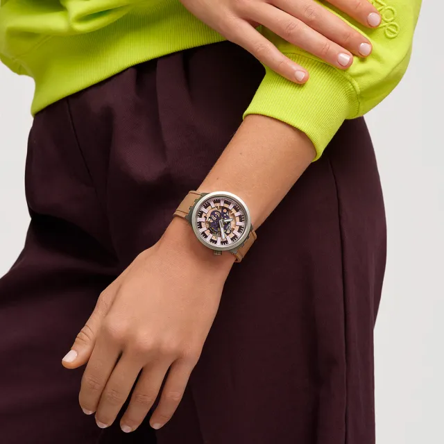 【SWATCH】BIG BOLD 系列手錶 TERRACOTTA TIDE 紅陶色 男錶 女錶 手錶 瑞士錶 錶(47mm)