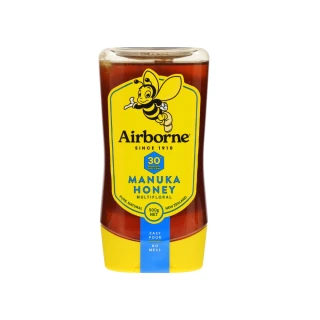 【紐西蘭Airborne艾爾邦】麥蘆卡百花蜂蜜 花粉含量30+(易擠瓶)