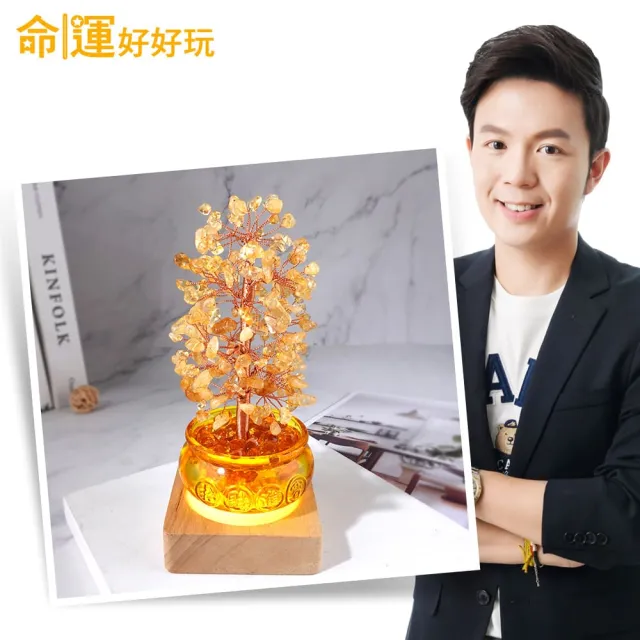 【命運好好玩】湯鎮瑋-黃晶聚寶搖錢樹燈(其他規格)