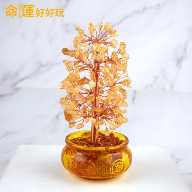 【命運好好玩】湯鎮瑋-黃晶聚寶搖錢樹燈