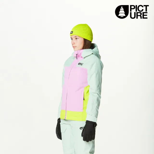 【Picture】Seady JKT 女童 防水透濕滑雪外套 / 薄荷綠-粉 KVT0114(冬季 滑雪 防水外套 保暖外套)