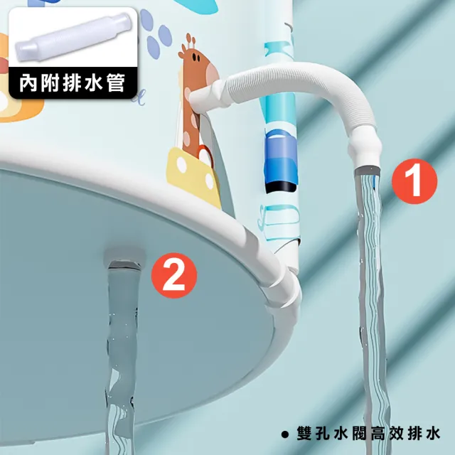 【ONE HOUSE】免安裝泡澡桶 泡泡樂密度板折疊泡澡桶 70x65CM_骨架款(附收納袋坐墊/摺疊泡澡桶/儲水桶)