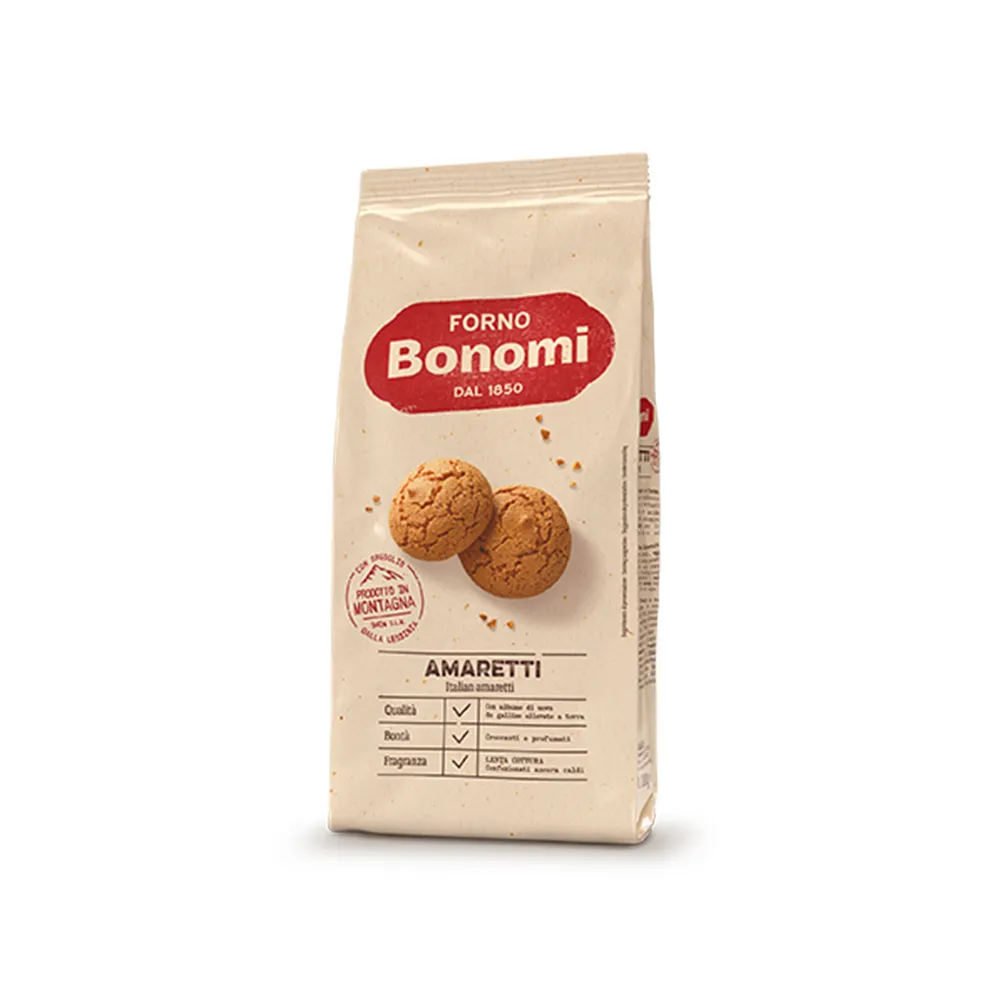 即期品【Bonomi白朗妮】義大利 杏仁酥500g(杏仁 義式甜點 小脆餅)