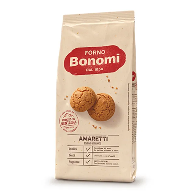 即期品【Bonomi白朗妮】義大利 杏仁酥500g(杏仁 義式甜點 小脆餅)