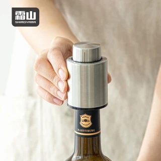 【SHIMOYAMA 霜山】304不鏽鋼真空酒瓶塞-附時間紀錄刻度(不銹鋼/酒瓶塞/酒瓶蓋)