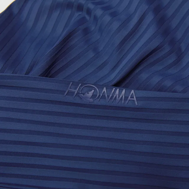 【HONMA 本間高爾夫】女款直條紋長袖運動底衫 春夏季 2色任選(XS-L 淺紫 白色 HWJC704R907)