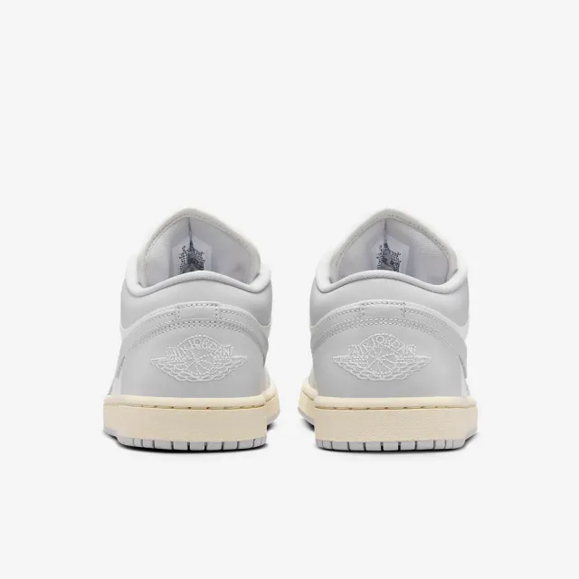 【NIKE 耐吉】雙11 運動鞋 休閒鞋 女鞋 男鞋 WMNS AIR JORDAN 1 LOW AJ1 喬丹 白 淺灰(DC0774103)