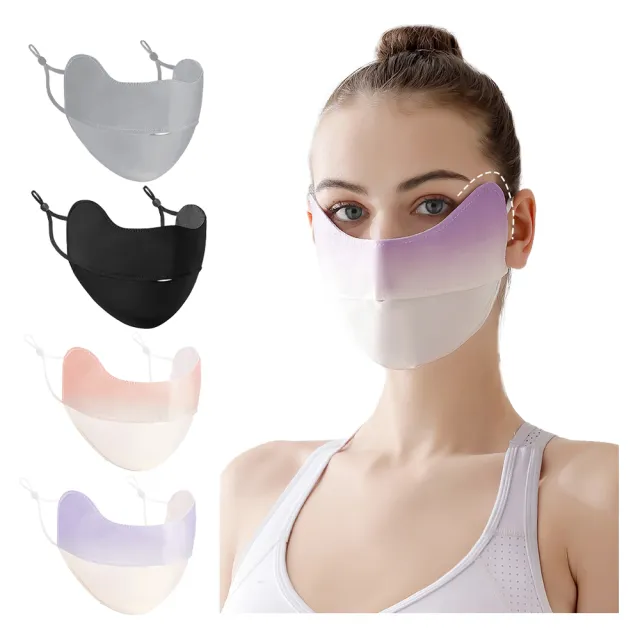 【SYU】抗UV UPF50+冰絲防曬口罩(防曬面罩 涼感口罩 冰絲口罩 防曬 臉部防曬 透氣口罩)