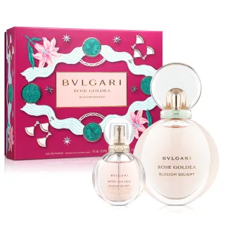 【BVLGARI 寶格麗】歡沁玫香女性淡香精禮盒-淡香精75ml+淡香精15ml(平行輸入)