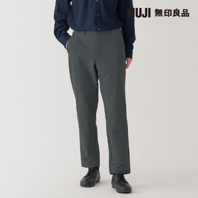 MUJI 無印良品 男防風內起毛彈性錐形褲(共4色)