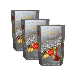 【Lindt 瑞士蓮】Lindor綜合夾餡巧克力 200g(3入組)