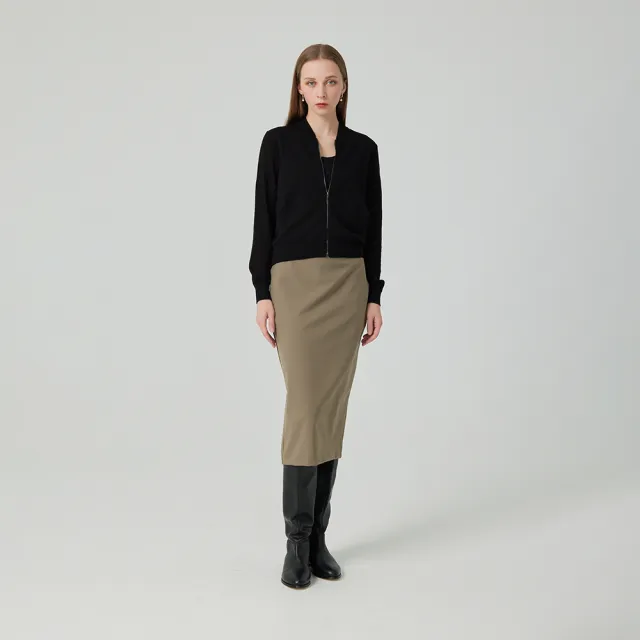 【giordano ladies】拉鍊設計鉛筆裙(02464509)