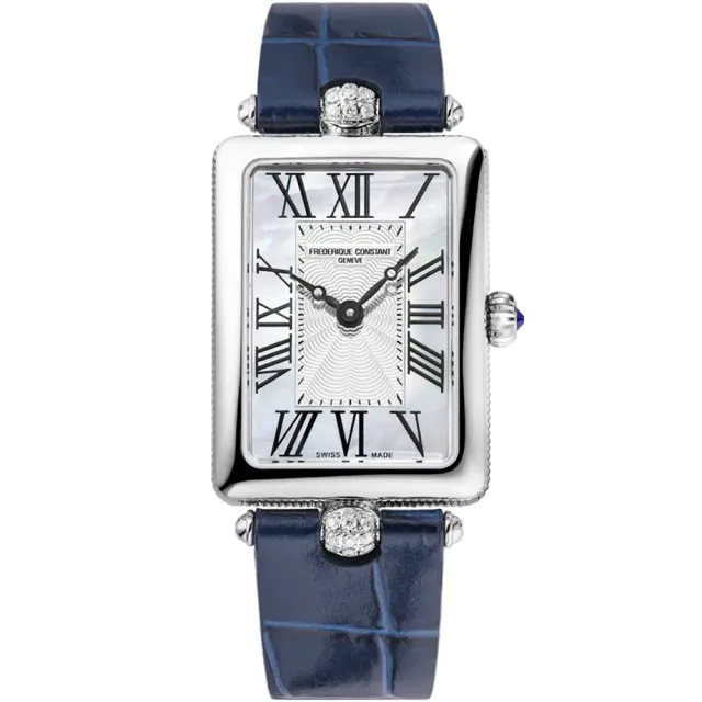 【CONSTANT 康斯登】Classics Art Deco Carree系列 裝飾藝術風格 真鑽石英女錶(FC-200MPW2AC2D6)