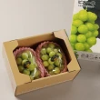 【RealShop】日本晴王岡山麝香葡萄 1.1kg±10%x1盒(一盒共2串 真食材本舖 中秋禮盒)