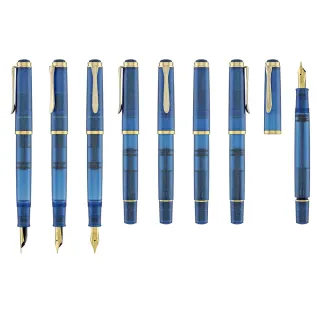 【Pelikan】百利金 M200青金石藍墨水鋼筆禮盒(送原廠手提袋)