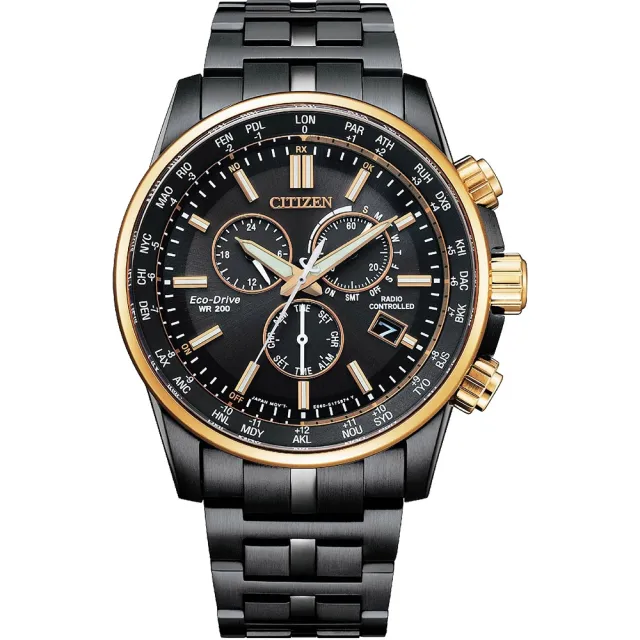【CITIZEN 星辰】洲限定光動能電波計時手錶 雙11優惠(CB5888-87E)