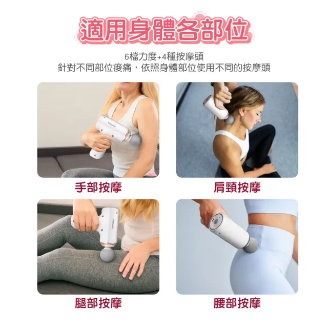 【台隆手創館】WONDER USB筋膜震動按摩槍 筋膜槍(WB-M18HU)
