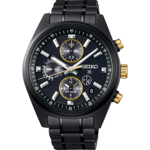 【SEIKO 精工】GPS太陽能雙時區計時手錶 雙11優惠(5X83-0AJ0SD/SSH169J1)
