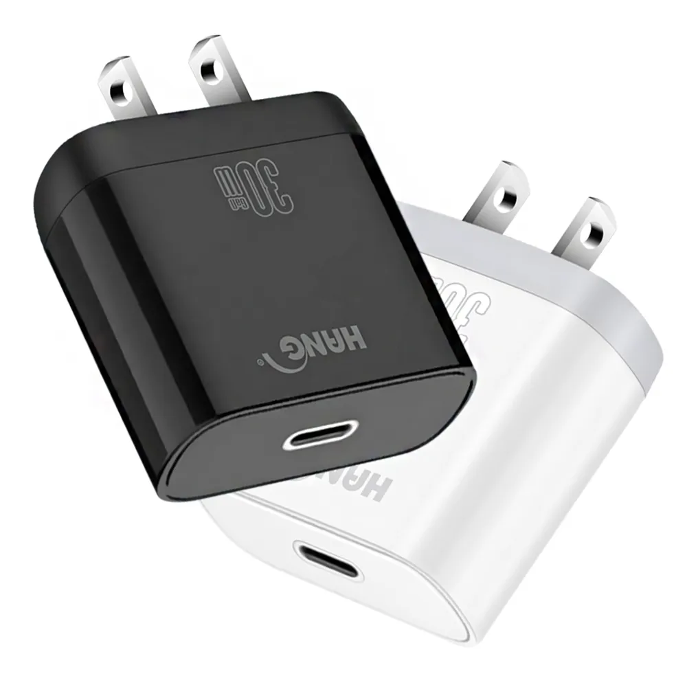 【HANG】2入組 30W 第三代氮化鎵GaN快充 PD+QC+PPS 超快閃充充電器