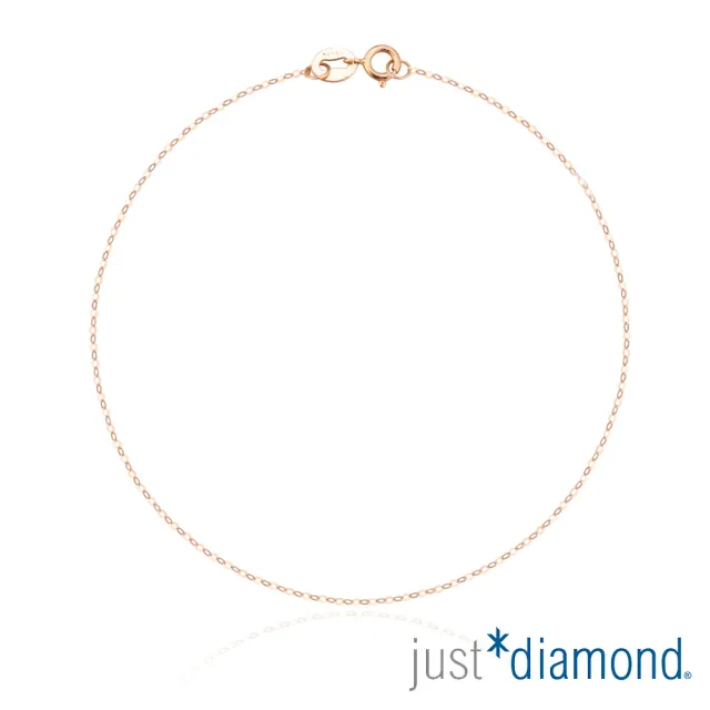 【Just Diamond】鎮金店 18K玫瑰金 40cm O型細鍊(MN)