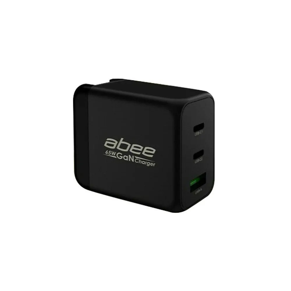 【Abee 快譯通】65W GaN氮化鎵 PD+QC  3孔2C1A充電器(GN-007)