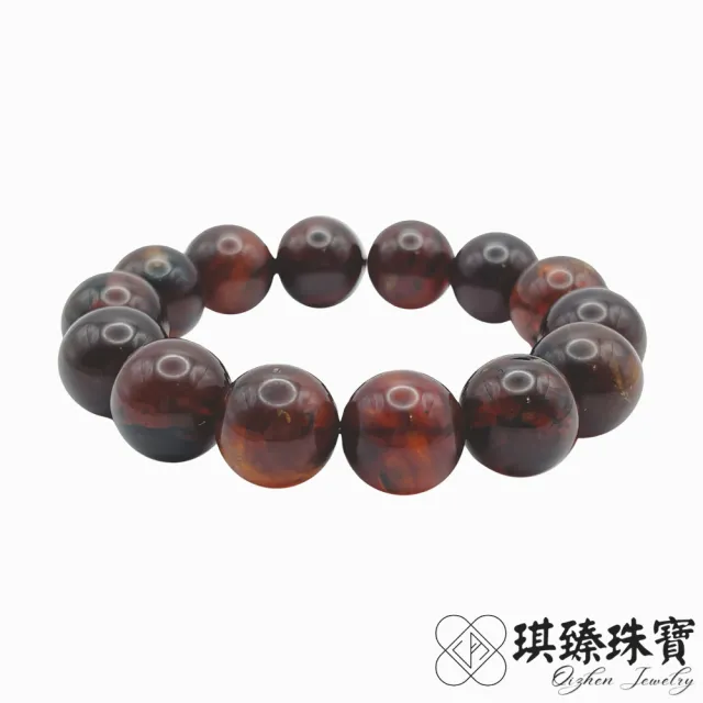 【琪臻珠寶】天然琥珀蜜蠟血珀棕珀手珠手串(13mm圓珠_原礦血珀棕珀_有天然礦缺_618狂歡節_限時搶購)